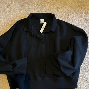 PINK Victoria's Secret Black V-Neck Sweater